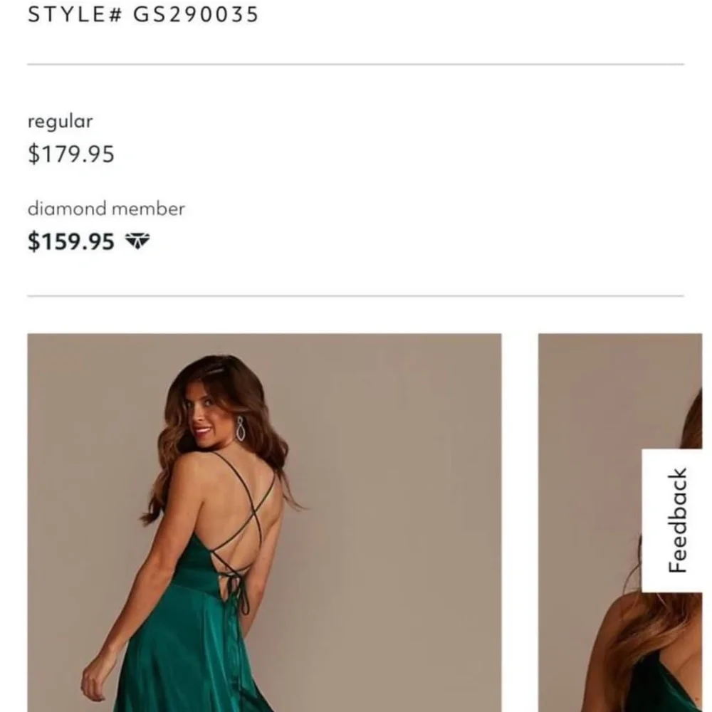 Galina Signature Collection Bridesmaid Dress-size 6 in the color sand - Picture 4 of 4